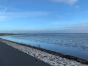 Blick vom Deich in Richtung Festland